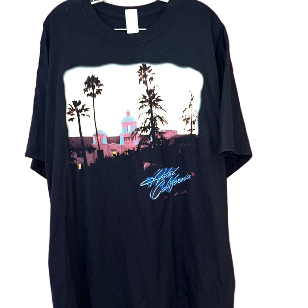 The Eagles Hotel California 2018 Tour Double Sided T-Shirt Concert USA Mens 2XL